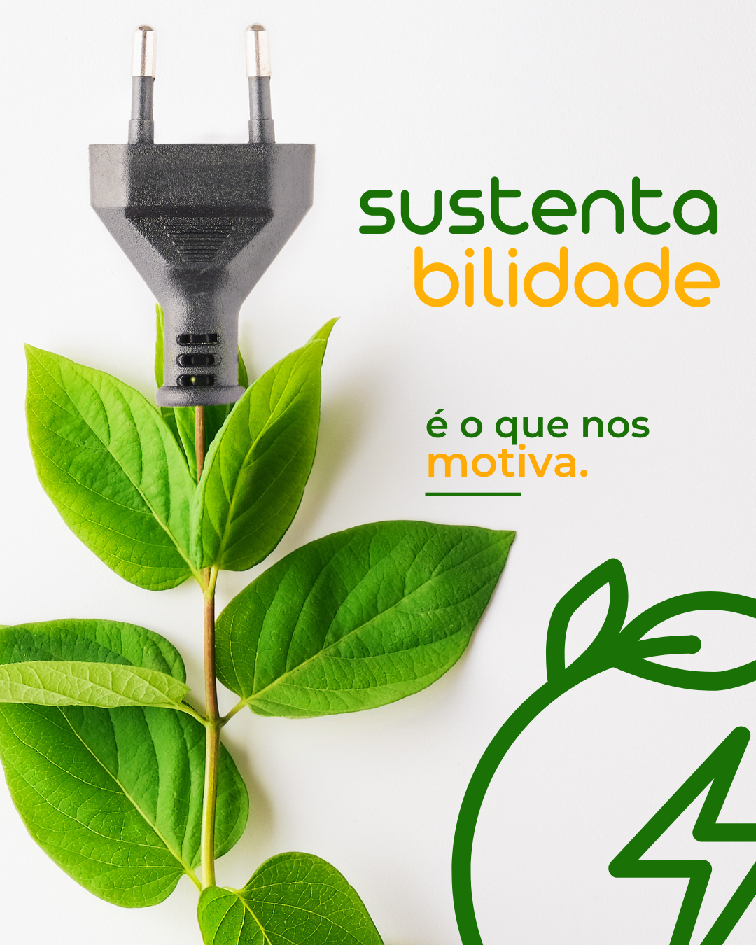 imagem traz uma mensagem de Sustentabilidade